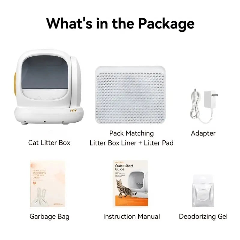 PetFlow™ Smart Self-Cleaning Litter Box - Ultra-Quiet & Extra Large