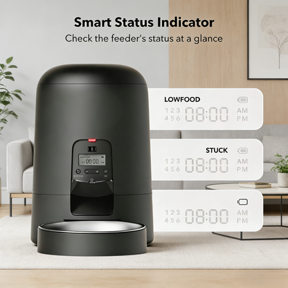 Smart Automatic Pet Feeder with Scheduling & Long Battery Life