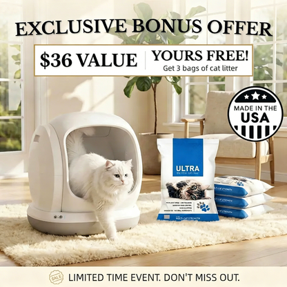 PetFlow™ Smart Self-Cleaning Litter Box - Ultra-Quiet & Extra Large