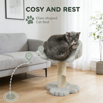 Multi-Function Cat Activity Center (Claw-Shaped Bed + Tunnel + Scratching Post)