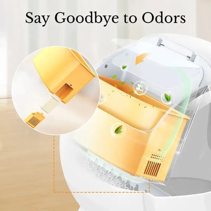 PetFlow™ Smart Self-Cleaning Litter Box - Ultra-Quiet & Extra Large