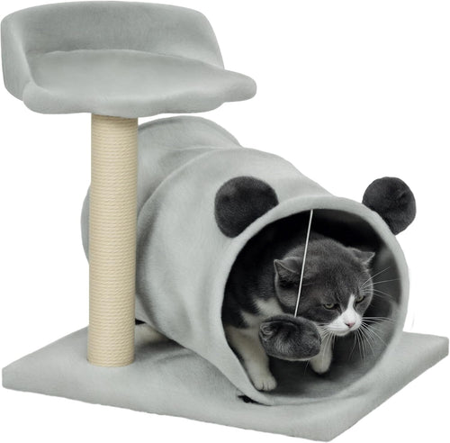 Multi-Function Cat Activity Center (Claw-Shaped Bed + Tunnel + Scratching Post)